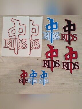RDS OG Logo Stickers 9 Pack | Red Dragon Apparel | Vintage Y2K Skateboard